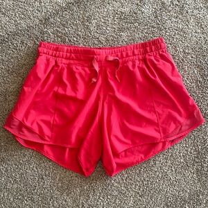 Lululemon pink Hotty Hot shorts